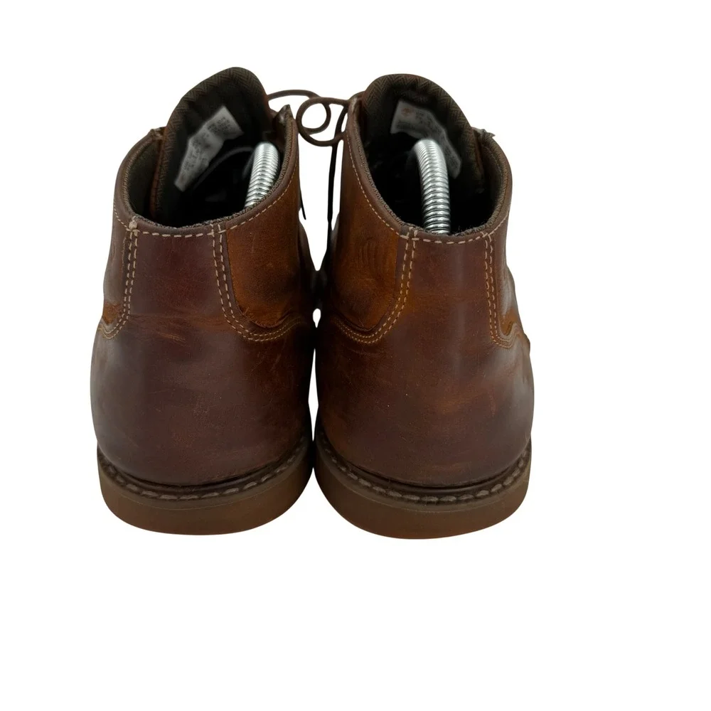 Timberland Larchmont Chukka Boots Brown Full Grain Leather Lace Up Mens 9.5
